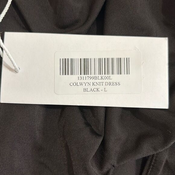 Reformation Colwyn Knit Black Halter Dress NEW Sz Large $218.00 - Picture 8 of 9